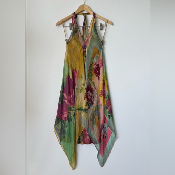 Vintage Jean Paul Gautier Sundress, floral print, sheer - Picture 7 of 9